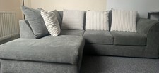 Grey Right Corner Sofa - The