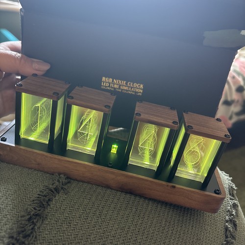 Rgb nixie tube clock - nixie, led