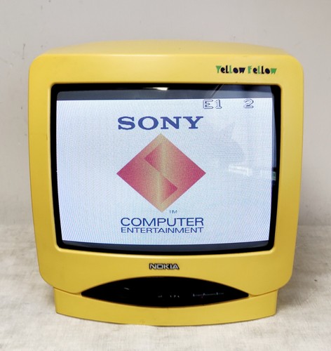 Vintage yellow nokia crt - vintage,