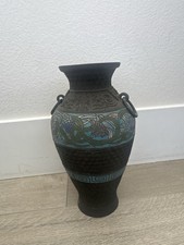 Antique Birds Grapes Artifacts Bronze Estate Sale Vase Home Decor Bargains Deals