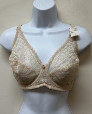 Vintage JC Pennys #1836 size 40C Lace Nylon Bullet Bra NEW NOS