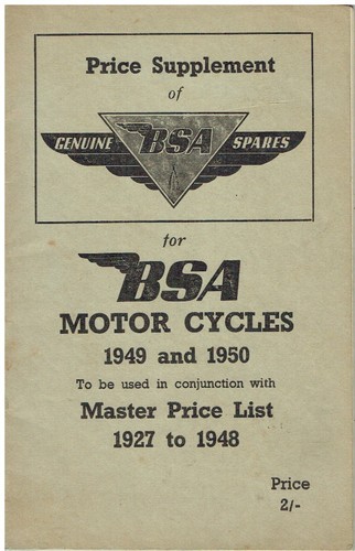 Bsa motorcycles 1949 - bsa,