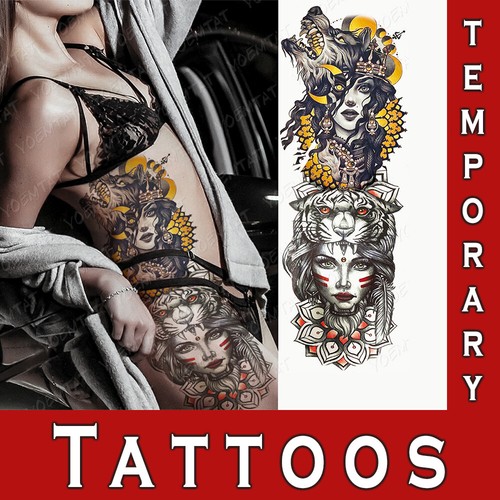 Realistic full arm sleeve - realistic,