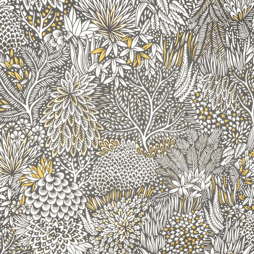 Black white floral - floral, wallpaper