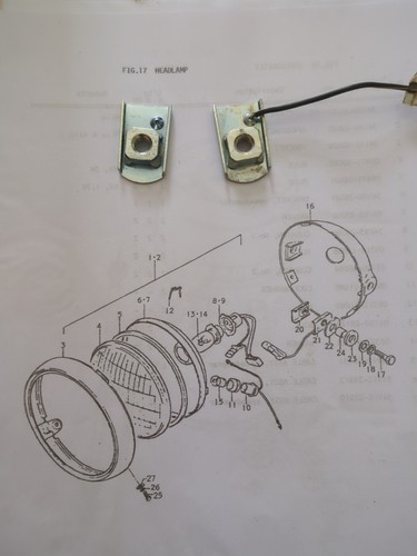 Suzuki a50 a50p headlamp - a50,