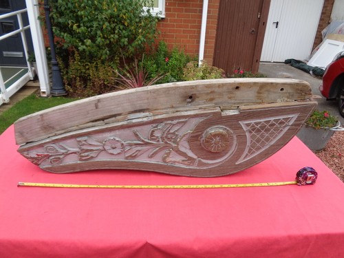 Carved wooden bow stern - carved,