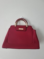 Bessie London Red Pebbled Faux