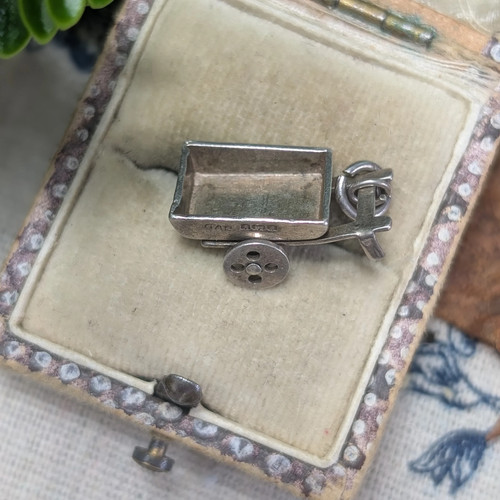 Vintage sterling silver wagon - vintage,