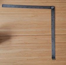 J.Rabone And Sons 24 Inch Steel Rule. No. 1638 Victorian furniture square 