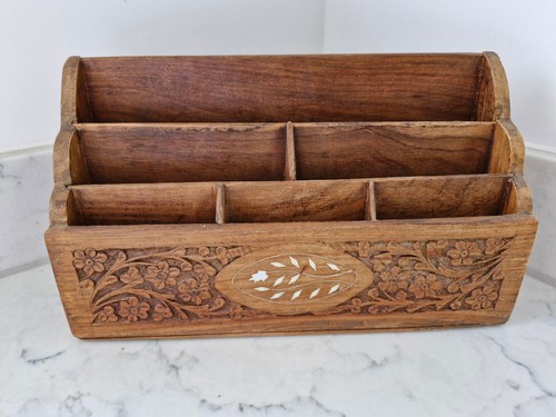 Vintage indian hand carved - indian,