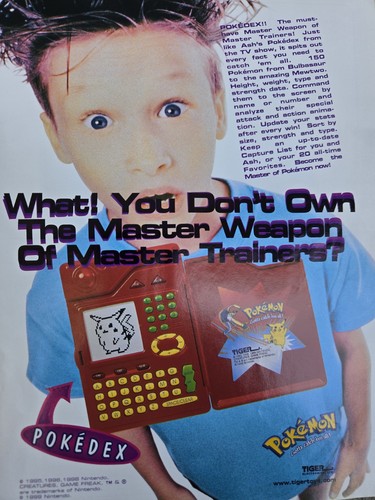 Pokemon pokedex 1999 tiger - pokemon, ad