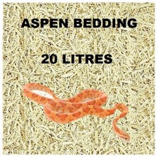 Aspen Bedding 20 LITRE Corn Snake Python Substrate Reptile Mammal & Bird Bedding