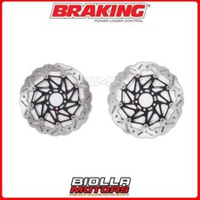 FRONT BRAKE DISC KIT BRAKING KAWASAKI VN MEAN STREAK 1600 2004 - 2007 [WAV