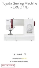Toyota Ergo 17d Sewing Machine