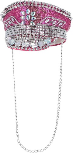 Sequin captains hat studded - sequin,