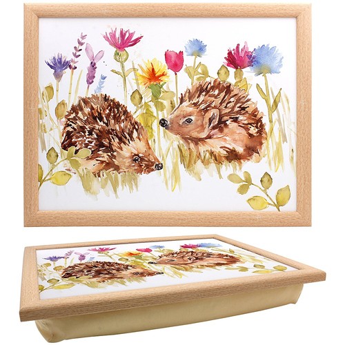 Hedgehog cushioned lap tray - hedgehog,