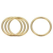 4 Pcs Metal Hoops for Crafts, 1.4 Inch Dream Catcher Rings, Gold