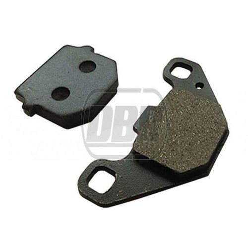 Rear brake pads set pair - set, back