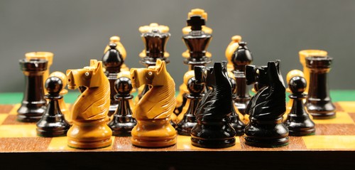 Chavet knight chess set - "knight,