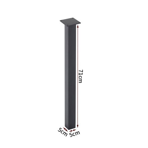 4pcs steel square - square, tube