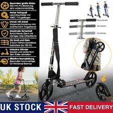 Foldable Big Wheel Scooter, Adjustable, 100kg, Rear Brake, kick push, brand new