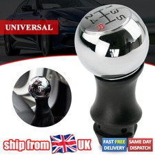 Universal Manual Car Gear Stick Shift Knob Shifter 5 Speed S'Steel Alloy UK