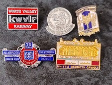 METAL RAILWAY BADGES WE HAVE 5