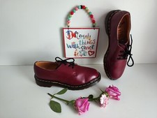 Dr. Martens 1461 3 eye oxford england vintage oxblood cherry red shoes UK6 EU39