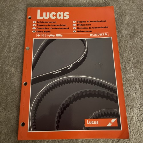 Lucas drive belts illustrated - lucas,