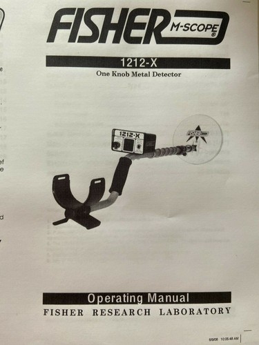 Fisher 1212 metal detector - fisher,