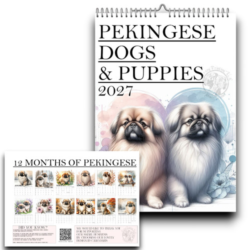 Pekingese calendar - pekingese,