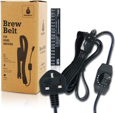 Home Brew Adjustable Power Output Heating Belt + Sticker on Thermometer