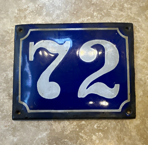 Vintage french enamel house - french,