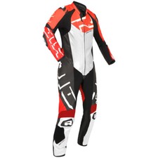 Richa One Piece Motorcycle Motorbike Leathers Stradale GP Blood Red White D30