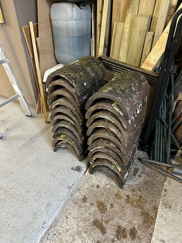 Reclaimed clay ridge tiles - reclaimed,