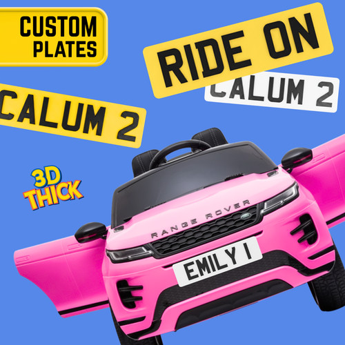 Personalised kids ride car - personalised,