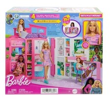Mattel Barbie Getaway Dollhouse Playset with Doll and 11 Accessories Included