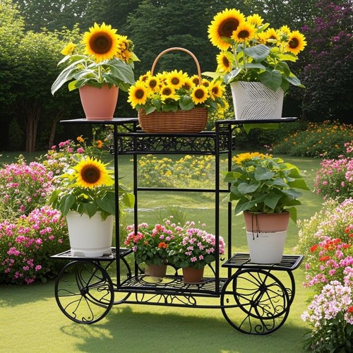 Vintage rustic tier garden - vintage,
