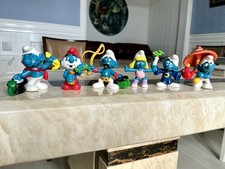 6 Schleich Smurf Wizard 20114