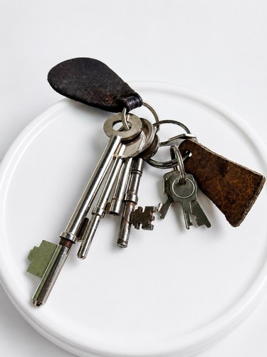 Vintage skeleton key lot with - skeleton,