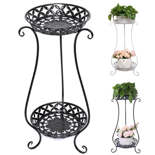 Metal iron plant pot stand - iron,