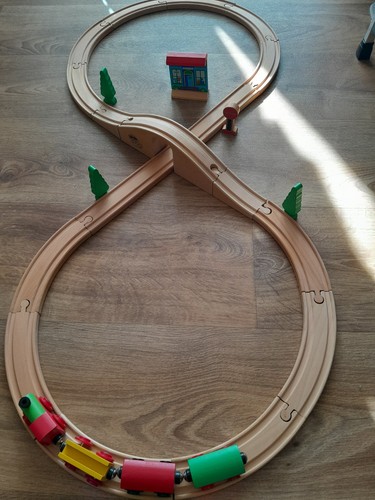Grow play wooden rail tracks - grow,
