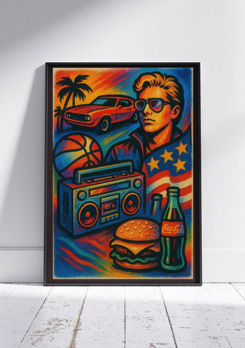 Americana icons poster 80s - icons,