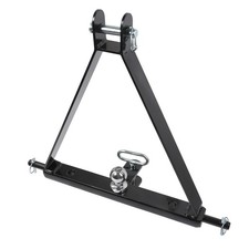 3 POINT LINKAGE TOW HITCH - Tractor Mounted Towing Cat 1 Triangle Pin Rear Link