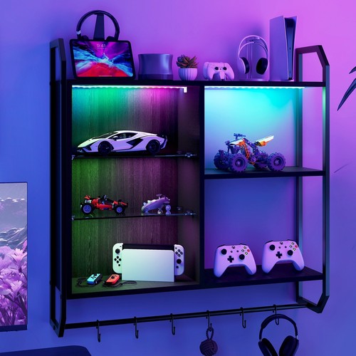 Rgb light gaming storage rack - light,