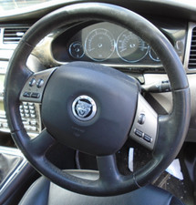 09 JAGUAR X-TYPE S 2.0D STEERING WHEEL WITH SRS & CONTROLS 07-09 BREAKING CAR