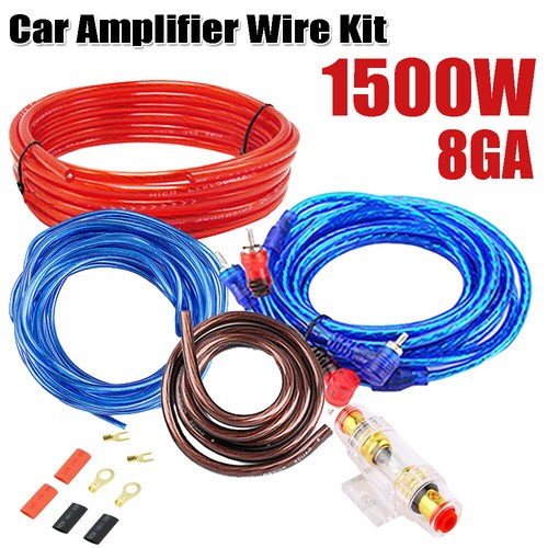 Amplifier wiring kit 1500w - 1500w, 8ga