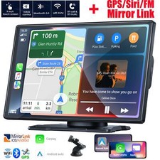 Portable 9"Car Stereo Radio for Wireless Apple Carplay/Android Auto Touch Screen