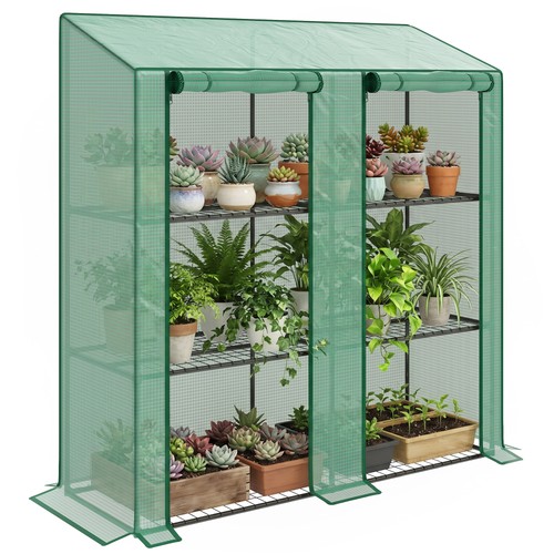 Outsunny mini green house with - green,