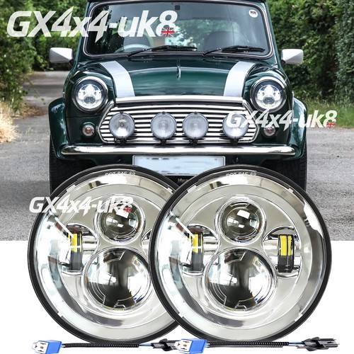 Pair chrome round - 7'',